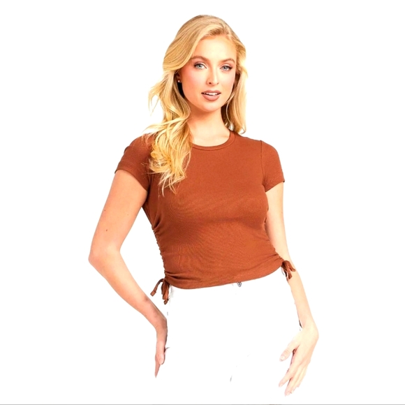 2 For 35 Guess Kardy ruched top small - Picture 1 of 3